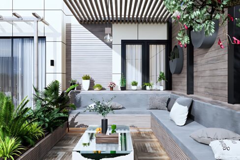 HD picture of a third floor with terrace garden in Greater Kailash 2